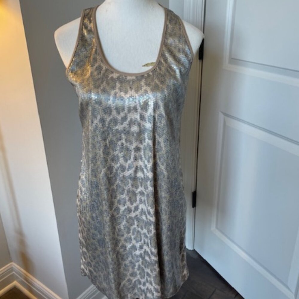 Leopard halter dress Boston Proper